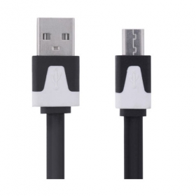 USB Flat 1m Male to Micro USB Male Data...