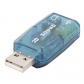 USB 2.0 External To 3D Virtual 5.1 Audio Sound Card Adapter PC