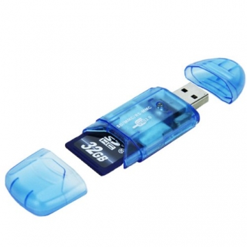 USB Card Reader Adapter For SD Memory Card Up to 64GB
