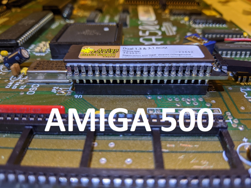 New Licensed Dual Double Kickstart ROM 1.3 & 3.1 Amiga 500 600 2000 Switch #567