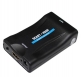 SCART To HDMI AV Converter Video Audio Upscale Adapter HD 1080P