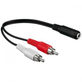 Cable Adapter for PC Speakers 2x Male RCA...