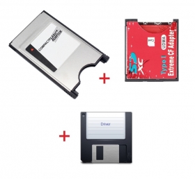 PCMCIA Adapter + SD to CF Adapter + Drivers...