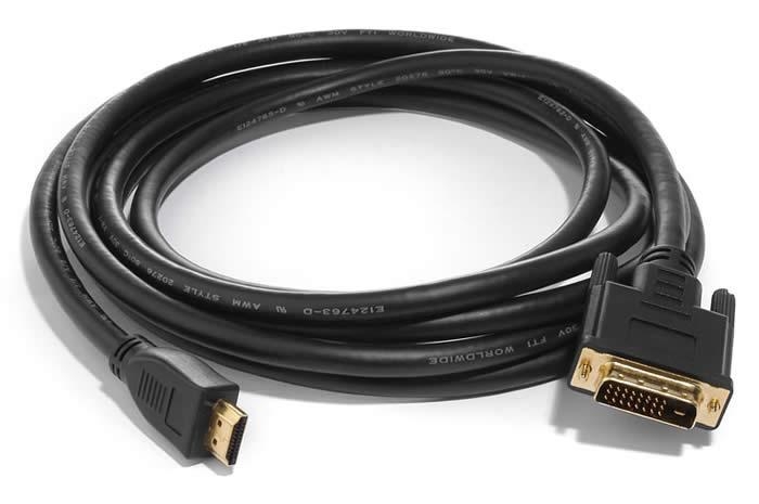HDMI to DVI 1m Cable HDTV 1080P Video Gold Plated
