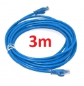 Ethernet 3m RJ45 Cable Gold Plated CAT 5e