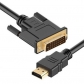 2m Premium HDMI - DVI Gold Plated Cable HDMI 1.4, 4K, 3D