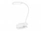 Stylish White LED Rechargeable Night Desk Clip Light Lamp
