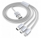 3 in 1 Micro USB Type C iPhone Quick Fast Charger Cable Adapter