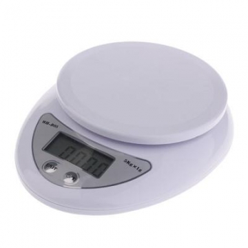 Digital LCD Electronic Kitchen Weighing Scale 5kg  / 1g 