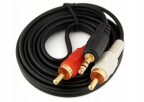 1.5m 3.5mm Jack Male to 2x RCA Cinch Male...
