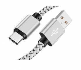 3m Nylon Type C USB Fast Quick Charge 3.0...
