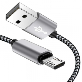 1m Nylon Micro USB Fast Quick Charge 3.0...