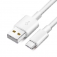 1m Flexible Type C USB White 100cm Charge Cable Charger USB-C