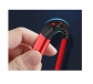 1m Nylon iPhone USB Fast Quick Charge 3.0 3A Red Black Data