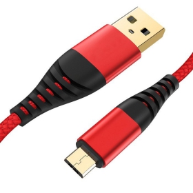1m Nylon Micro USB Fast Quick Charge 3.0 3A...
