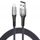 1m LED iPhone Fast Quick Charge 3.0 USB Cable Aluminum Ends