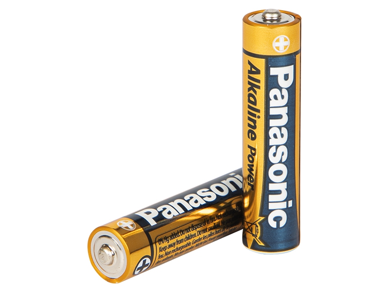 4x Panasonic Alkaline Battery AAA 1.5V 4 Pieces LR03