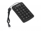 Wired Numeric USB PC Computer Keyboard 23 Keys 1.5m Cable Black