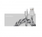1m Nylon Micro USB Fast Quick Charge 5V 2A Sync Data Silver