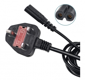 1.5m Power Cable Lead UK Plug to IEC C7...