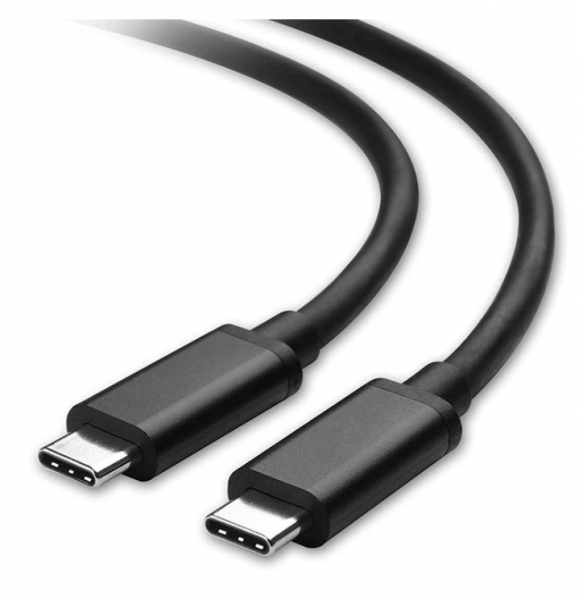 1m USB Type C Male to USB Type C Male Data Sync Black Cable 