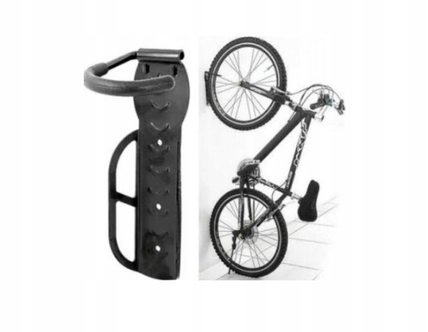 Bicycle Bike Wall Mounted Storage Rack 30kg Hanger Holder Black