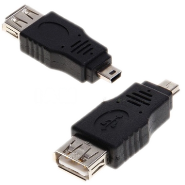 USB A Female To Mini USB B 5 PIN Male Adapter Converter