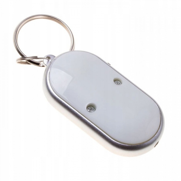 Key Finder Anti Loss Keychain Whistle Tag Tracer Wireless LED