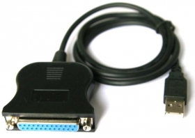 USB 2.0 to 25 Pin RS232 Cable DB25 Female...