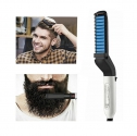 Men Beard Hair Straightener Brush Comb...