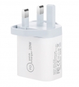 UK IRL 20W PD Main Type C Quick Charger Hub...