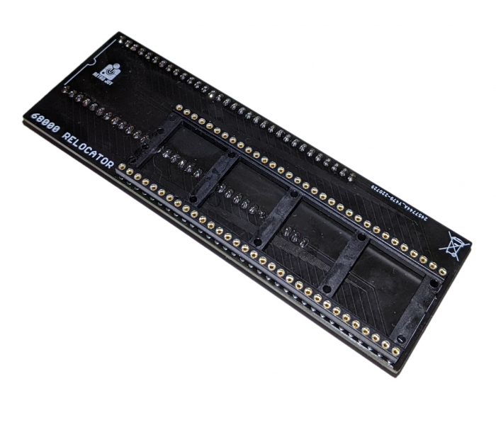Amiga 500 68000 Straight CPU Processor Riser Relocator Black