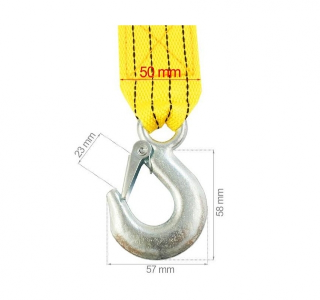 3m 3 Tonne Tow Towing Pull Rope Strap Heavy Duty Car Recovery