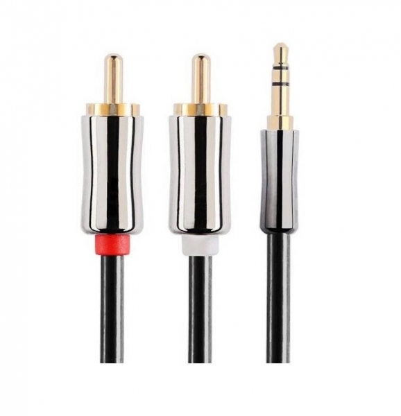 3m Premium 3.5mm Jack Male to 2x RCA Cinch Male Audio Cable