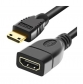 15cm Mini HDMI Adapter Cable Female A to Male C High Speed 3D 4K