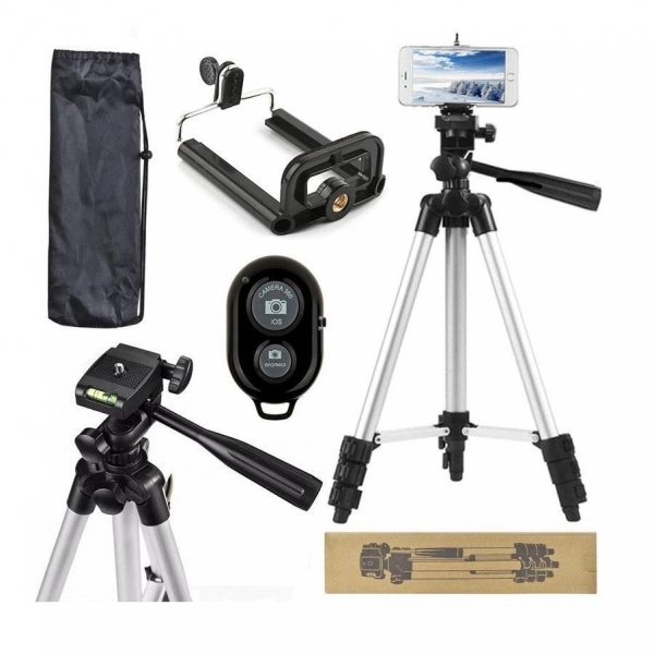 150cm Universal Camera Phone Tripod Stand Holder Remote Control