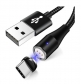 2m Magnetic Type C USB Fast Quick Charge 3.0 5A Data Transfer