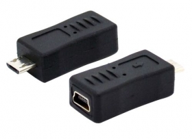 USB 2.0 Mini A 5 Pin Female to Micro B Male...