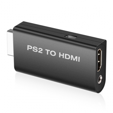 PS2 to HDMI Video Converter AV Adapter 3.5mm Audio Output 