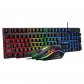 PC Set Wired Gaming USB Keyboard Mouse 3.5mm Headphones Pad