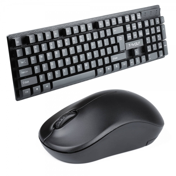 Wireless PC Office Set 104 Keys Keyboard + Mouse 1000 DPI