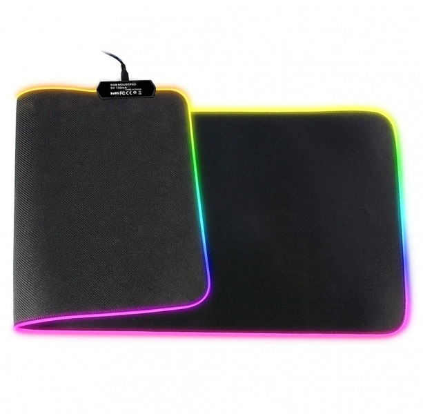 Large Computer RGB LED Mouse Pad Gaming Mouse Keyboard Mat