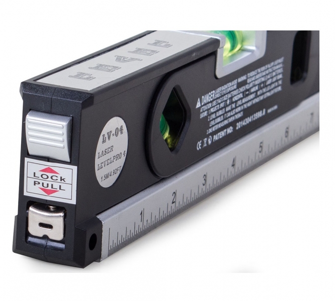 Multifunctional Laser Level Marker 250cm Measuring Tape 3 Bubble