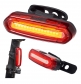 USB Rechargeable Bike Bicycle Rear Red LED Lamp Tail Light