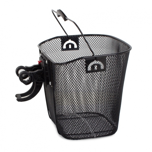 Large Metal Bike Basket 6kg Capacity Universal Waterproof Click