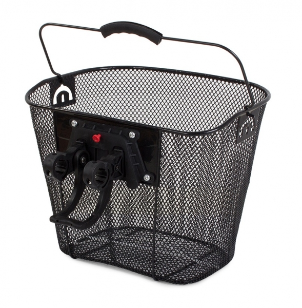 Large Metal Bike Basket 6kg Capacity Universal Waterproof Click