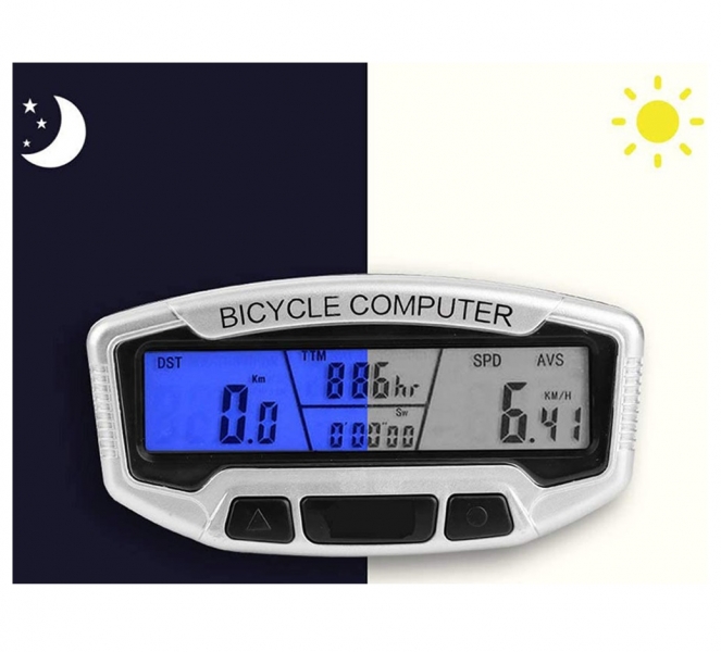 Premium Digital Speedometer Odometer LCD Bike Computer