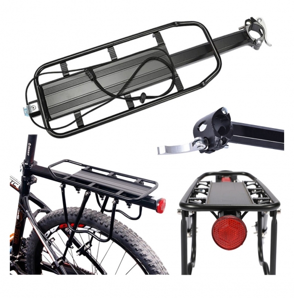 50kg Alloy Rear Bicycle Pannier Rack Carrier Bag Luggage Cycle 