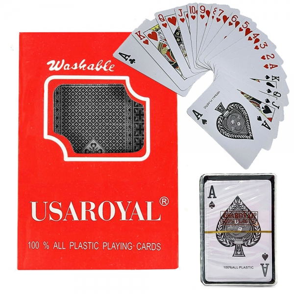 54 Pcs Poker Playing Cards Deck of Cards Coated Casino Illusion