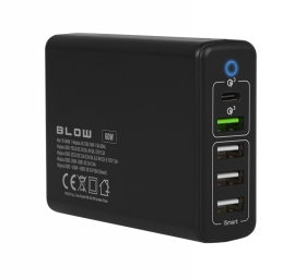 60W 4 Multi Port Fast Quick Wall Charger...